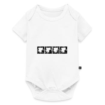 Eléphant éléphant pour enfants - Body à manches courtes Premium Bébé - blanc - Devant