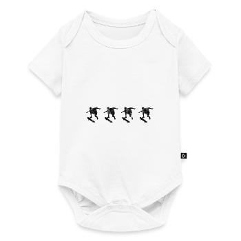 Skateboarder Skateboard Skater Skate Skateing - Baby Premium short-sleeve bodysuit - white - Front