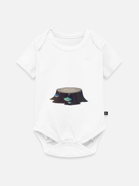 Baumstumpf - Baby Premium Kurzarmbody - Weiß