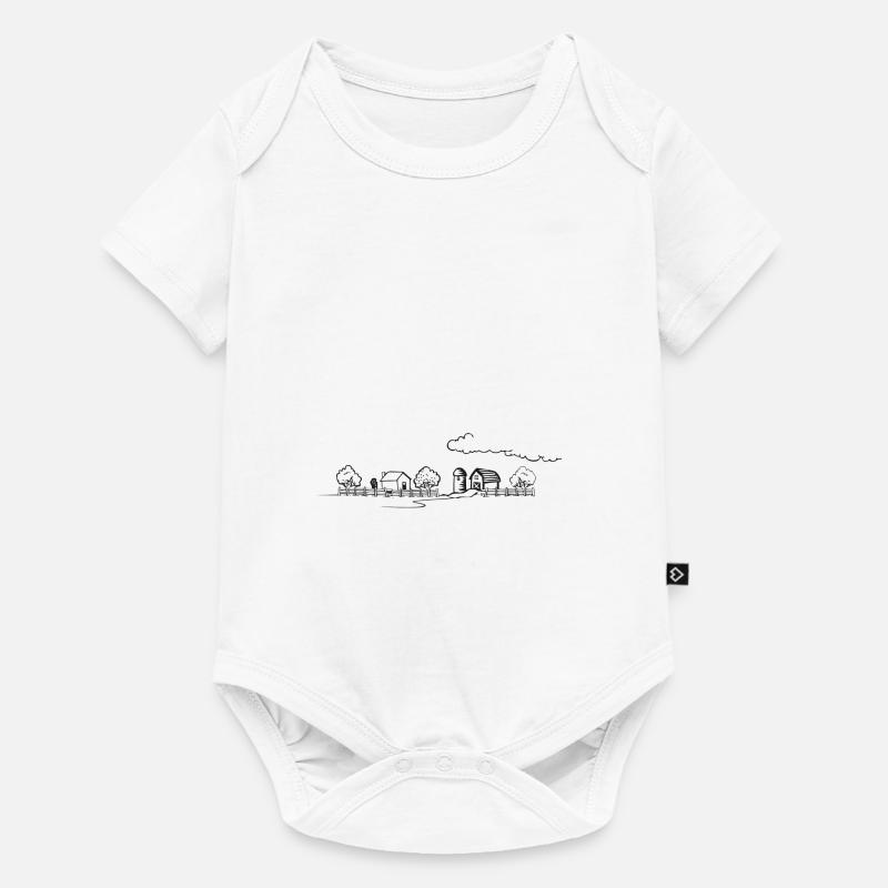 ferme - Body à manches courtes Premium Bébé - blanc