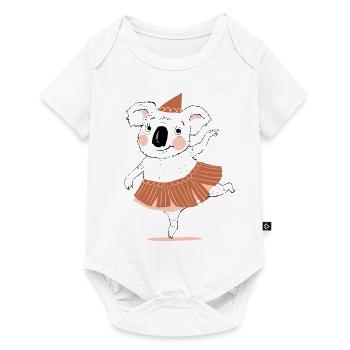 Danse Koala Girl - Body à manches courtes Premium Bébé - blanc - Devant