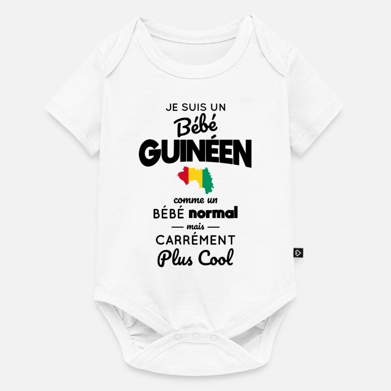 Bébé Guinéen comme un Bébé normal mais plus Cool - Body à manches courtes Premium Bébé - blanc