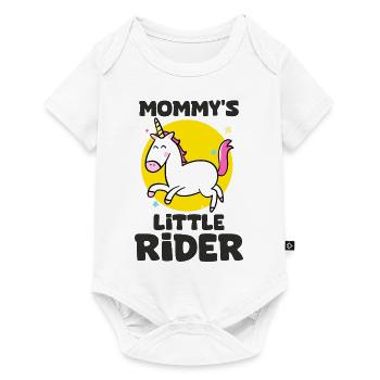 petit cavalier de maman cavalier chevaux bébé - Body à manches courtes Premium Bébé - blanc - Devant
