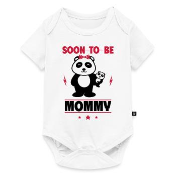 Panda Soon Mom Pregnancy - Baby Premium short-sleeve bodysuit - white - Front