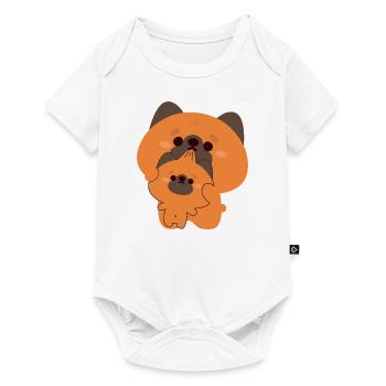 German Shepherd Couple - Baby Premium short-sleeve bodysuit - white - Front