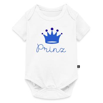 prinz ,baby, kleiner prinz, junge, schreibschrift - Baby Premium Kurzarmbody - Weiß - Vorne