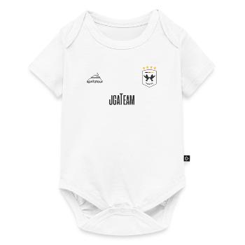 JGA - Trikot - JGA TEAM - Dunkle Schrift - Baby Premium Kurzarmbody - Weiß - Vorne