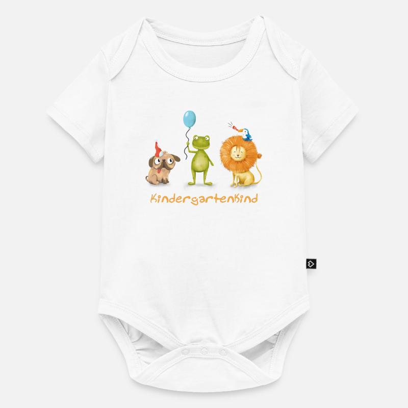 KindergartenKind - Baby Premium Kurzarmbody - Weiß