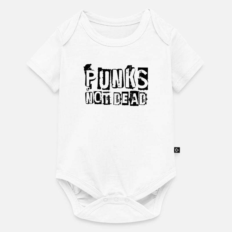 Punks not dead - Baby Premium short-sleeve bodysuit - white