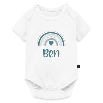 Ben Nom Arc-en-ciel - Body à manches courtes Premium Bébé - blanc - Devant