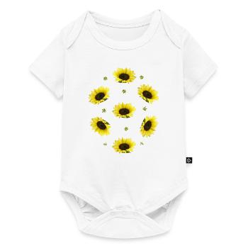 Sunflowers - Baby Premium short-sleeve bodysuit - white - Front