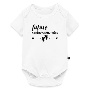 Future Arrière grand-mère Annonce grossesse - Body à manches courtes Premium Bébé - blanc - Devant