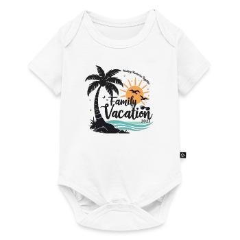 Family Vacation 2025 Beach Matching Family Summer - Body à manches courtes Premium Bébé - blanc - Devant