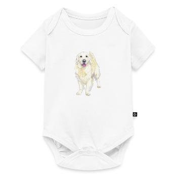 Golden Retriever - Baby Premium short-sleeve bodysuit - white - Front