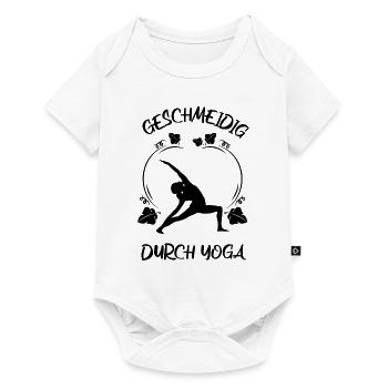 Yoga - Baby Premium Kurzarmbody - Weiß - Vorne