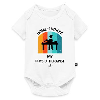 Physiotherapist Humorous Gift Saying Funny - Baby Premium short-sleeve bodysuit - white - Front