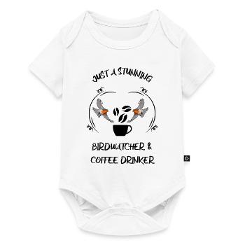 Bird Watching Bird Watching Birding Coffee - Baby Premium short-sleeve bodysuit - white - Front