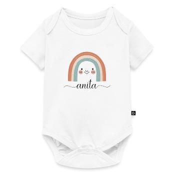 Anita! Rainbow, customisable - Baby Premium short-sleeve bodysuit - white - Front
