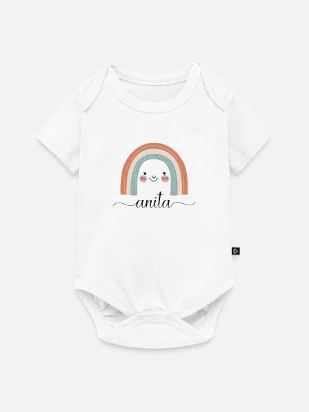 Anita! Rainbow, customisable - Baby Premium short-sleeve bodysuit - white