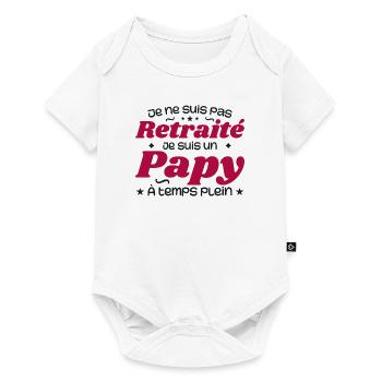 I'm not Retired, I'm a Grandpa - Baby Premium short-sleeve bodysuit - white - Front