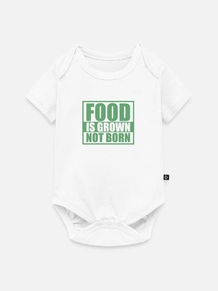 Veganer Spruch Veganes Essen - Baby Premium Kurzarmbody - Weiß
