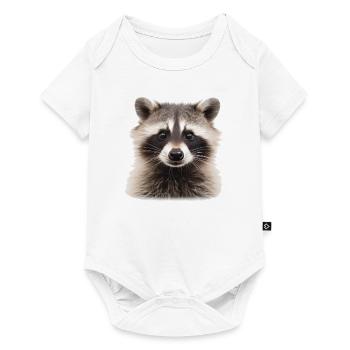 Raccoon - Baby Premium short-sleeve bodysuit - white - Front