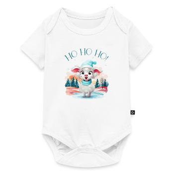 Ho Ho Ho - cute sheep - niedliches Schaf - Baby Premium short-sleeve bodysuit - white - Front