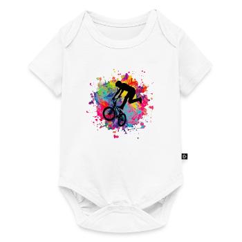 BMX Splash - Baby Premium short-sleeve bodysuit - white - Front