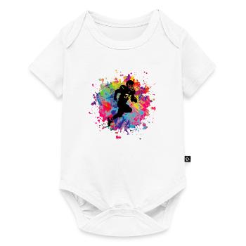 Football américain, Football, Américain, usa, Sports - Body à manches courtes Premium Bébé - blanc - Devant