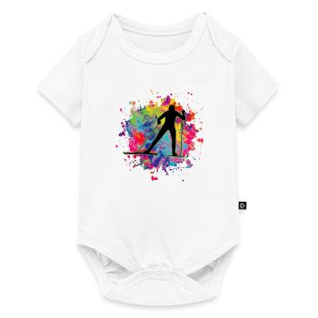 Ski de fond - Body à manches courtes Premium Bébé - blanc - Devant