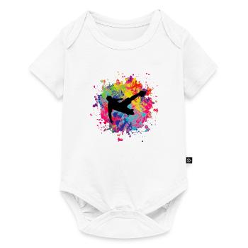 footballeur - Body à manches courtes Premium Bébé - blanc - Devant