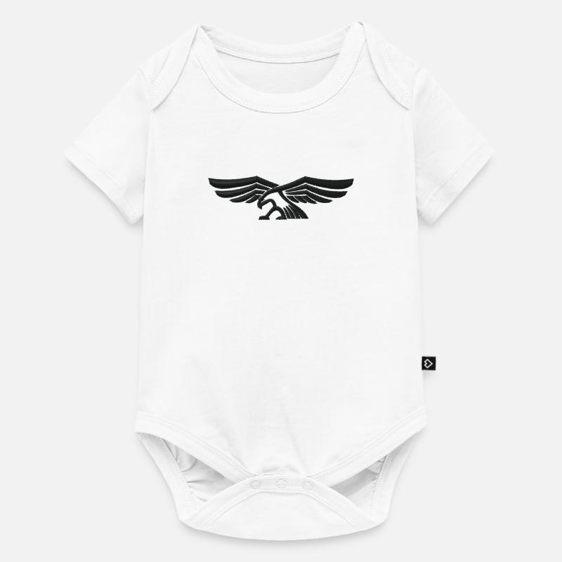 Aigle brodé - Body à manches courtes Premium Bébé - blanc
