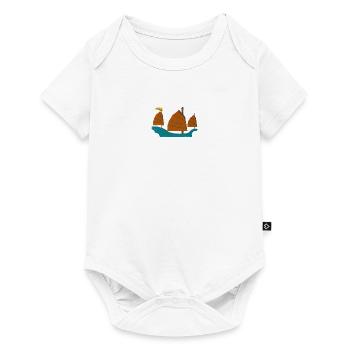 Sailing ship - Baby Premium Kurzarmbody - Weiß - Vorne