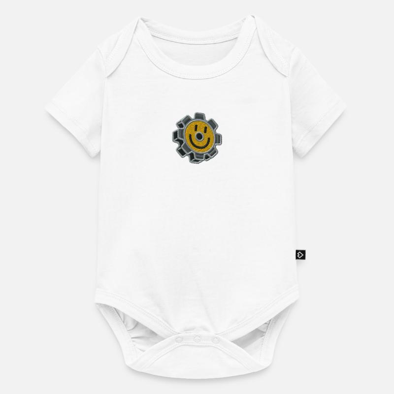 Roue dentée - Body à manches courtes Premium Bébé - blanc