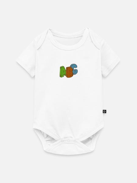 ABC - Body à manches courtes Premium Bébé - blanc