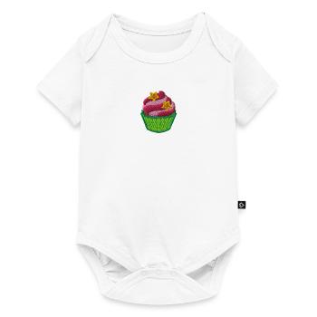 Cupcake - Baby Premium short-sleeve bodysuit - white - Front