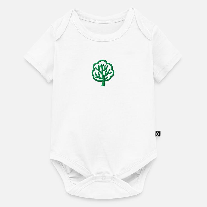 Arbre brodé - Body à manches courtes Premium Bébé - blanc