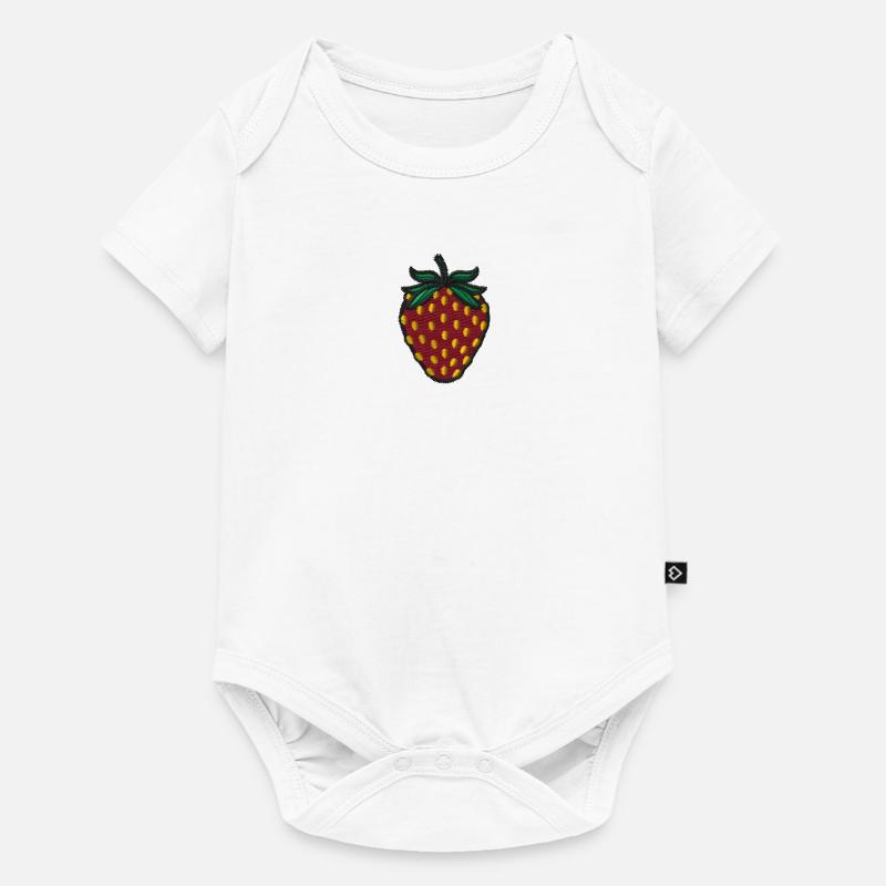 Fraise - Body à manches courtes Premium Bébé - blanc