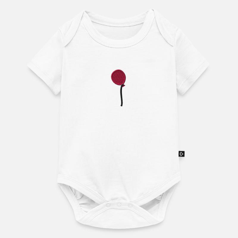 Ballon brodé - Body à manches courtes Premium Bébé - blanc
