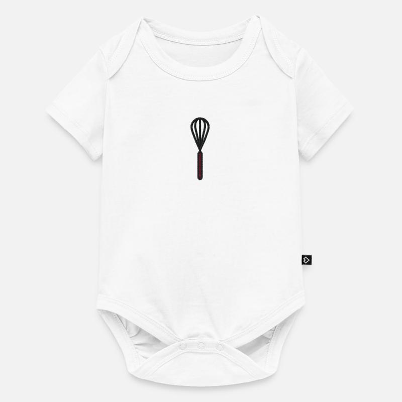 Fouet brodé - Body à manches courtes Premium Bébé - blanc