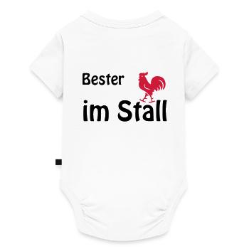Best Han in the stable, the cock of the walk - Baby Premium short-sleeve bodysuit - white - Back