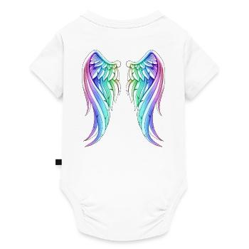 Unicorn Wings Funny Gift Idea Unicorn Girl - Baby Premium short-sleeve bodysuit - white - Back