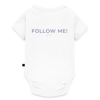 Human Design Manifestor "Follow Me! Please." - Baby Premium Kurzarmbody - Weiß - Hinten