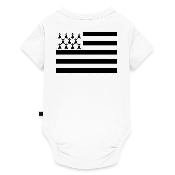 Gwenn Ha Du (Black) - Baby Premium short-sleeve bodysuit - white - Back