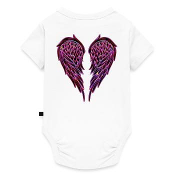 Wing No. 02 - Design B - Baby Premium short-sleeve bodysuit - white - Back