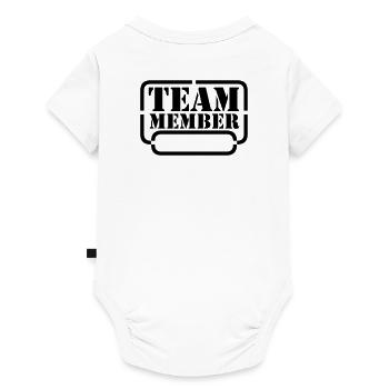 name your team member - Baby Premium short-sleeve bodysuit - white - Back