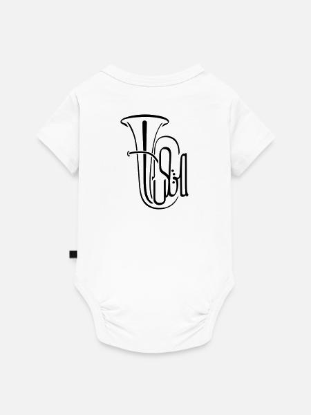 Tuba, Instrument - Baby Premium Kurzarmbody - Weiß