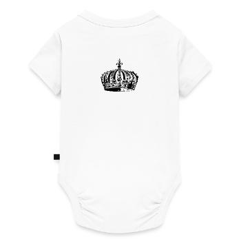 CROWN - Baby Premium Kurzarmbody - Weiß - Hinten