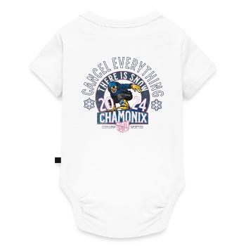 Cancel everything there is snow in Chamonix - Baby Premium short-sleeve bodysuit - white - Back