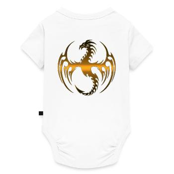 Drachen Fantasy Drachen Geist Reptilien Bestien - Baby Premium Kurzarmbody - Weiß - Hinten